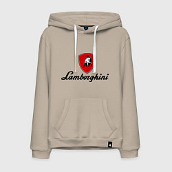 Мужская толстовка-худи Logo lamborghini