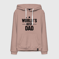 Мужская толстовка-худи Worlds best DADDY