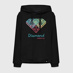 Толстовка-худи хлопковая мужская Diamond Supply CO, цвет: черный