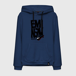 Толстовка-худи хлопковая мужская Eminem recovery, цвет: тёмно-синий