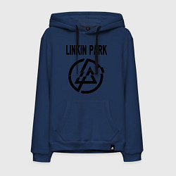 Толстовка-худи хлопковая мужская Linkin Park, цвет: тёмно-синий
