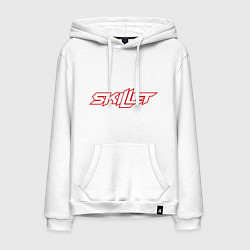 Толстовка-худи хлопковая мужская Skillet, цвет: белый