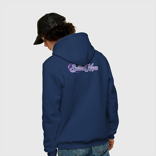 Мужская толстовка-худи Pretty Soldier Sailor Moon / Тёмно-синий – фото 4