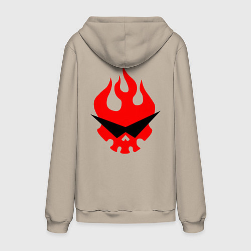 Мужская толстовка-худи GURREN LAGANN НА СПИНЕ / Миндальный – фото 2