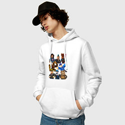 Толстовка-худи хлопковая мужская ROBLOX, цвет: белый — фото 2