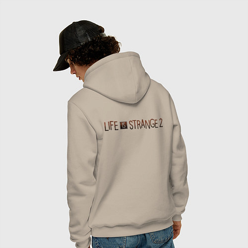 Мужская толстовка-худи Life is strange 2 / Миндальный – фото 4