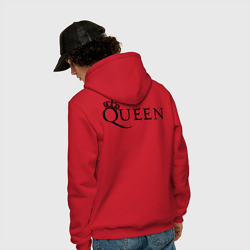 Мужская толстовка-худи Queen двусторонняя / Красный – фото 4