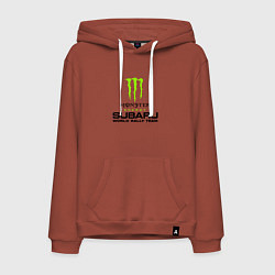 Толстовка-худи хлопковая мужская MONSTER ENERGY Z, цвет: кирпичный