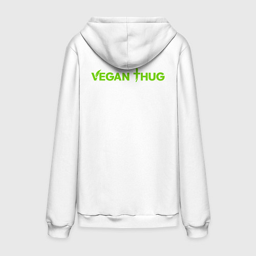 Мужская толстовка-худи Vegan Thug / Белый – фото 2