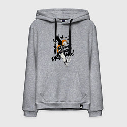 Толстовка-худи хлопковая мужская Хайку, цвет: меланж