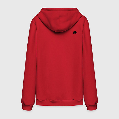 Мужская толстовка-худи Эйнштейн / Красный – фото 2