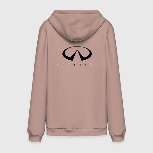 Мужская толстовка-худи Infinity Инфинити спина / Пыльно-розовый – фото 2