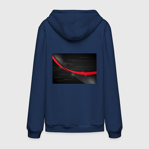 Мужская толстовка-худи TESLA ABSTRACT ТЕСЛА СПОРТ / Тёмно-синий – фото 2