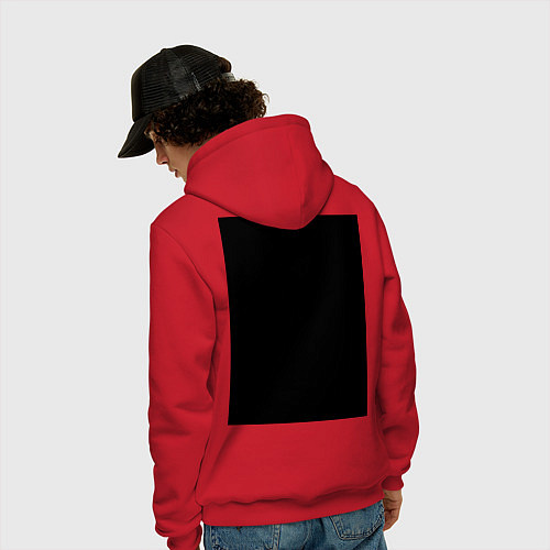 Мужская толстовка-худи Лучший папа / Красный – фото 4