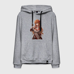 Толстовка-худи хлопковая мужская Tartaglia - girl art, цвет: меланж