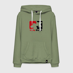Толстовка-худи хлопковая мужская Limp Bizkit, цвет: авокадо