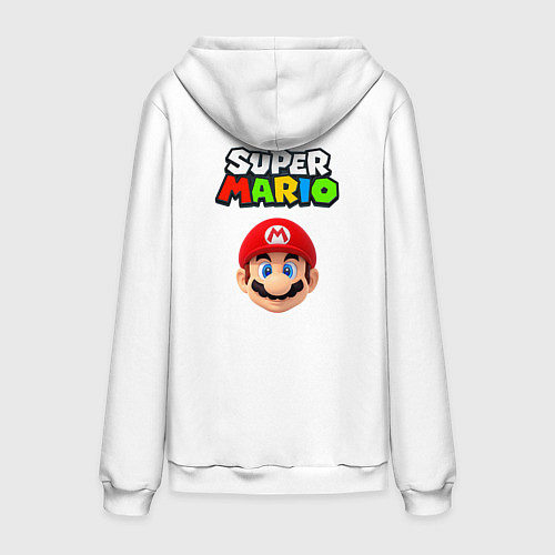 Мужская толстовка-худи MarioHead / Белый – фото 2