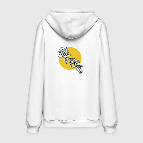 Мужская толстовка-худи Moonlight sonata / Белый – фото 2