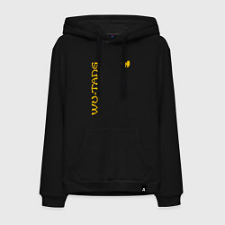 Толстовка-худи хлопковая мужская WU TANG CLAN LOGO YELLOW, цвет: черный