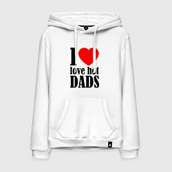 Мужская толстовка-худи I LOVE HOT DADS