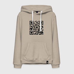 Мужская толстовка-худи Хочу в тайгу - QR code