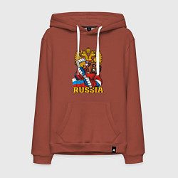 Мужская толстовка-худи Хоккей - Russia