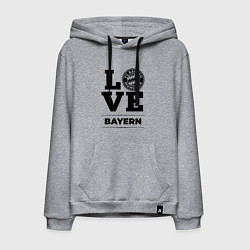 Толстовка-худи хлопковая мужская Bayern Love Классика, цвет: меланж