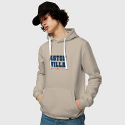 Толстовка-худи хлопковая мужская Aston Villa FC Classic, цвет: миндальный — фото 2