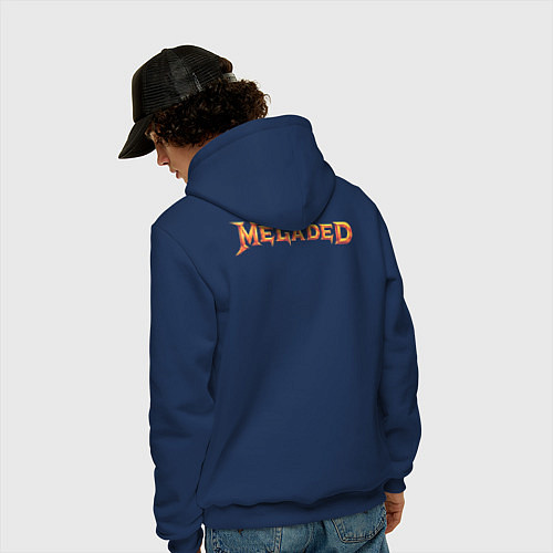 Мужская толстовка-худи MEGADED / Тёмно-синий – фото 4