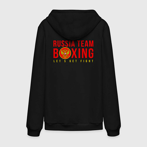 Мужская толстовка-худи Lets get boxing / Черный – фото 2