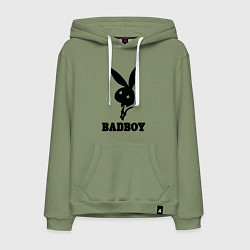 Толстовка-худи хлопковая мужская Badboy, цвет: авокадо