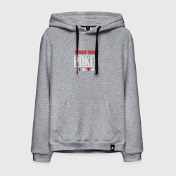 Толстовка-худи хлопковая мужская Мировая серия покера, цвет: меланж