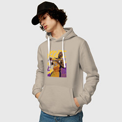 Толстовка-худи хлопковая мужская Kobe champion, цвет: миндальный — фото 2