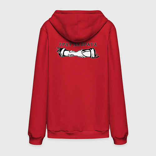 Мужская толстовка-худи Имперец - брат за брата / Красный – фото 2