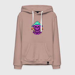 Мужская толстовка-худи Mushroom skull