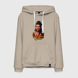 Толстовка-худи хлопковая мужская Karlah - Baldurs gate - ahegao, цвет: миндальный