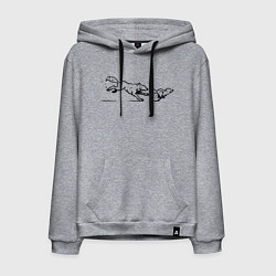 Толстовка-худи хлопковая мужская Братья волки из Life is Strange 2, цвет: меланж