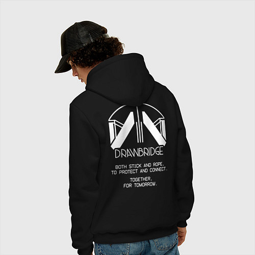Мужская толстовка-худи Drawbridge death stranding 2 / Черный – фото 4
