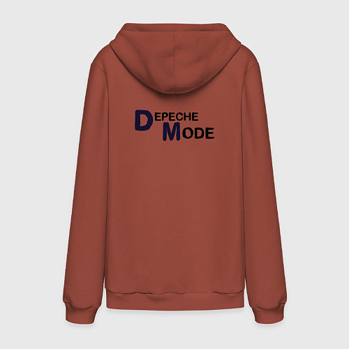 Мужская толстовка-худи Depeche Mode - best of band / Кирпичный – фото 2