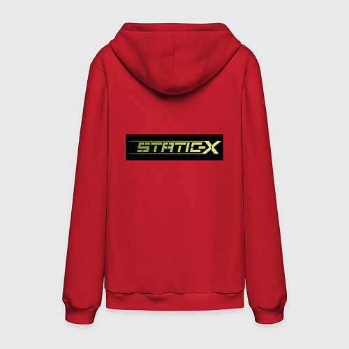 Мужская толстовка-худи Static-X - Shadow Zone / Красный – фото 2