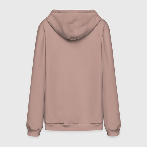 Мужская толстовка-худи Работа не волк,а ворк / Пыльно-розовый – фото 2