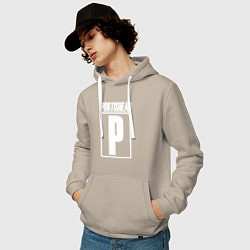 Толстовка-худи хлопковая мужская Portishead, цвет: миндальный — фото 2