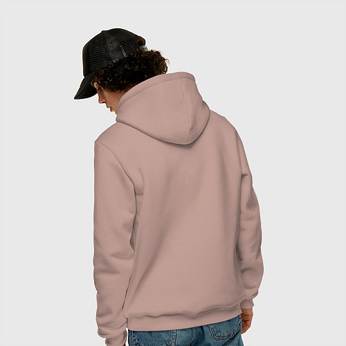 Мужская толстовка-худи Grand Theft Auto V logo / Пыльно-розовый – фото 4