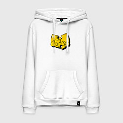 Толстовка-худи хлопковая мужская Wu-Tang bubble, цвет: белый