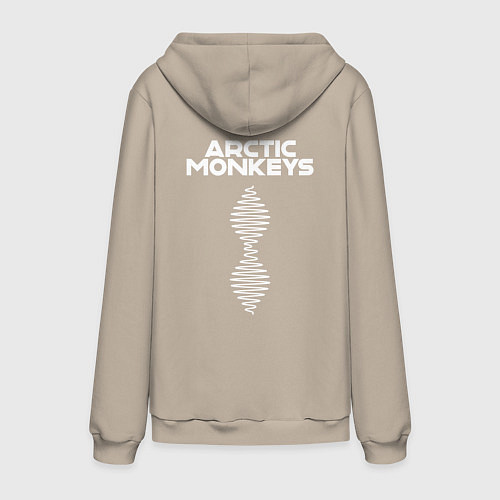 Мужская толстовка-худи Arctic Monkeys логотип / Миндальный – фото 2