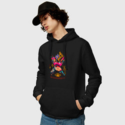 Толстовка-худи хлопковая мужская One Piece Chopper Tony Tony, цвет: черный — фото 2