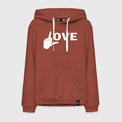 Мужская толстовка-худи Love - fuck