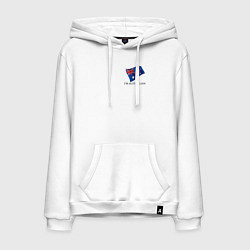 Толстовка-худи хлопковая мужская Я Австралиец - патриотизм, цвет: белый