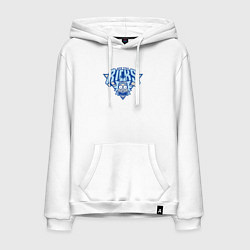 Толстовка-худи хлопковая мужская New York Ricks, цвет: белый