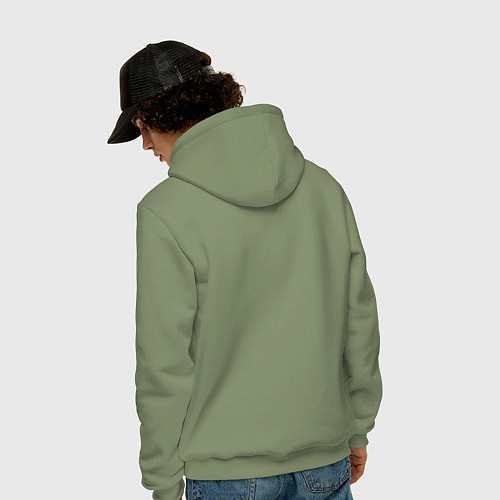 Мужская толстовка-худи Поворачивайся к ситуации передом / Авокадо – фото 4